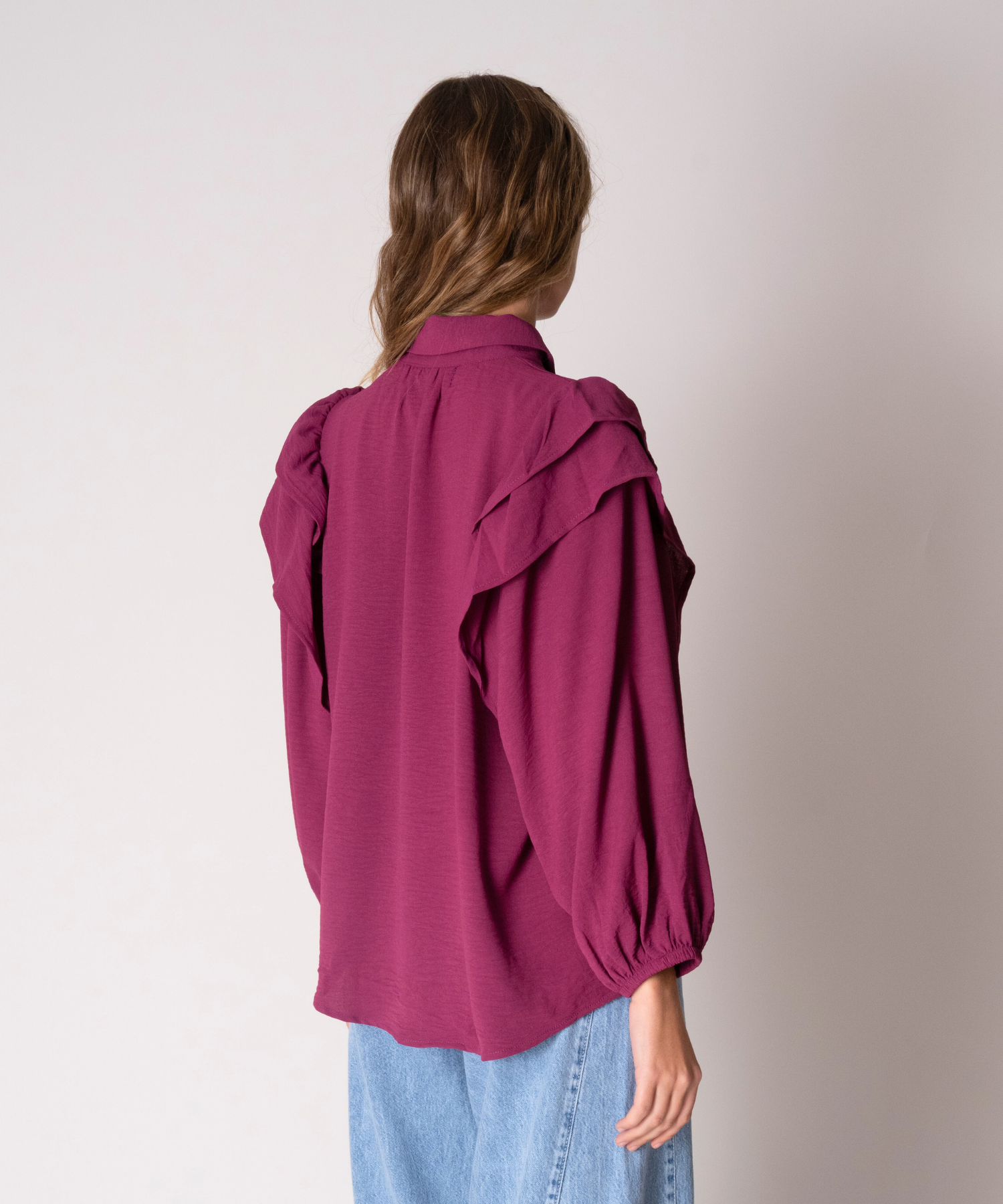 BLUSA VERONA BURGUNDY