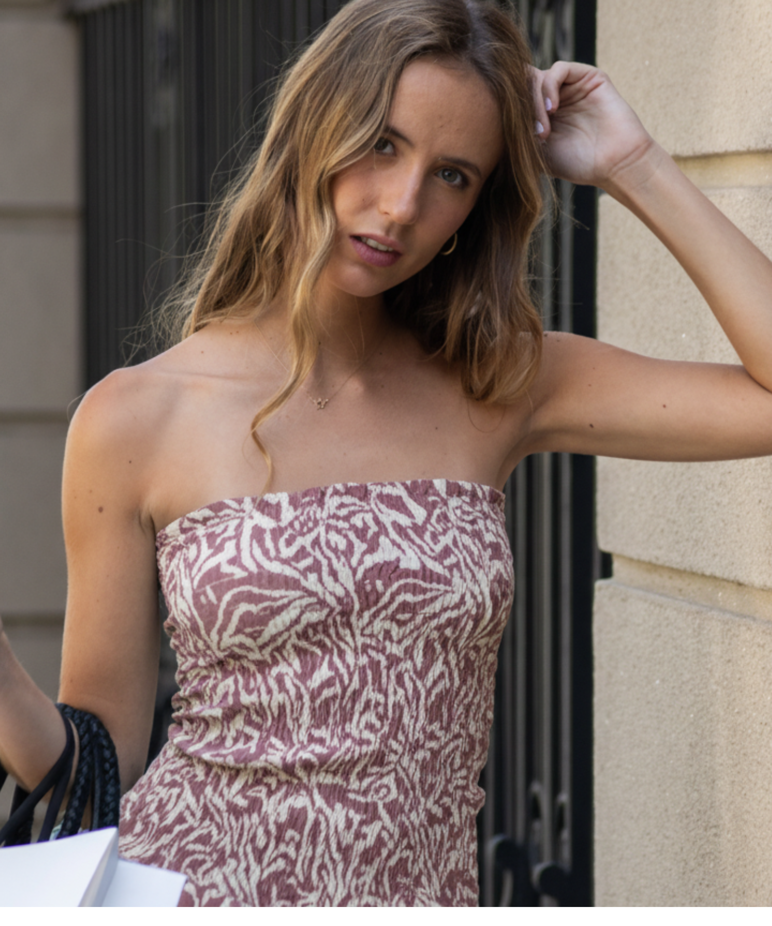 Blusa Roma Strapless Rosa