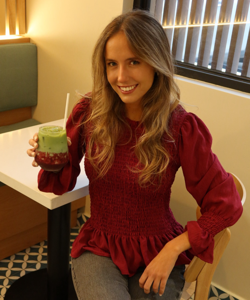 BLUSA MÁLAGA BURGUNDY
