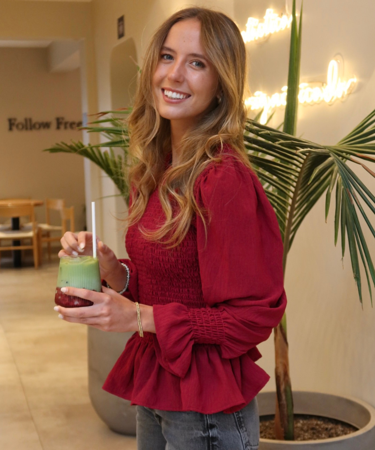 BLUSA MÁLAGA BURGUNDY
