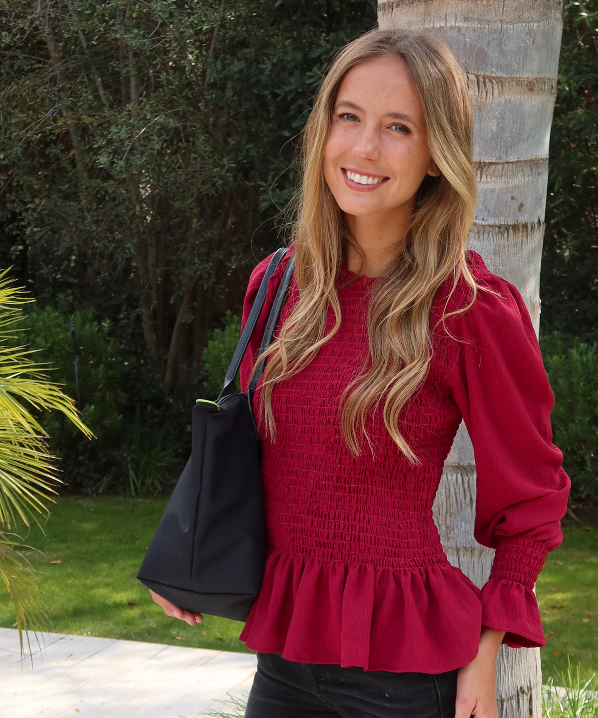 BLUSA MÁLAGA BURGUNDY