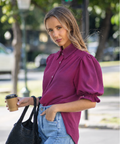 BLUSA CATANIA BURGUNDY
