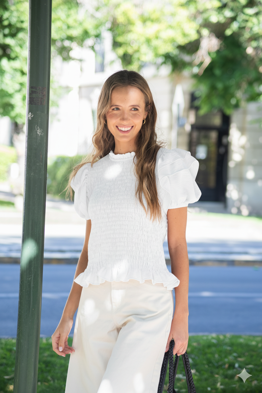 BLUSA FLORENCIA BLANCA