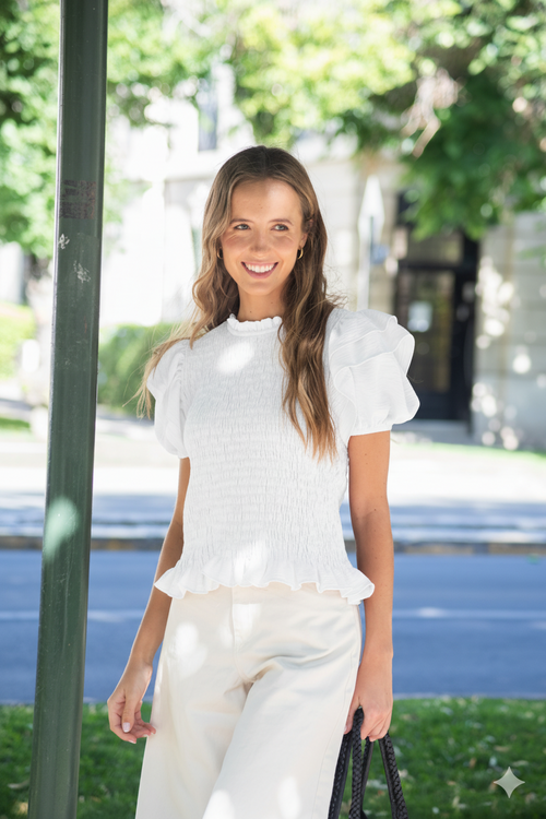 BLUSA FLORENCIA BLANCA