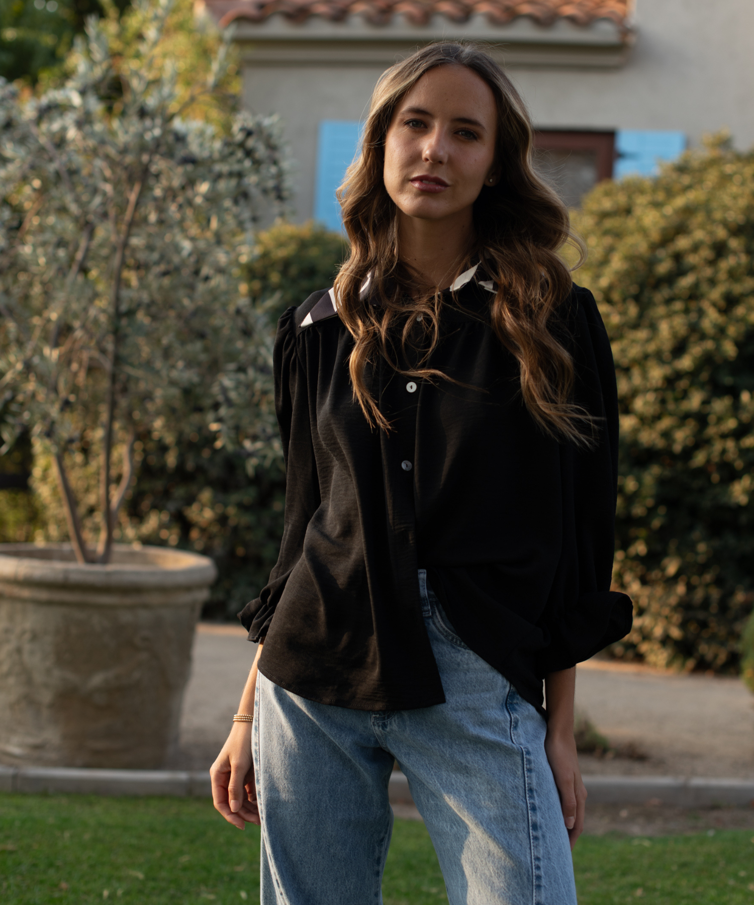 BLUSA TOSCANA NEGRA