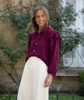 BLUSA VERONA BURGUNDY
