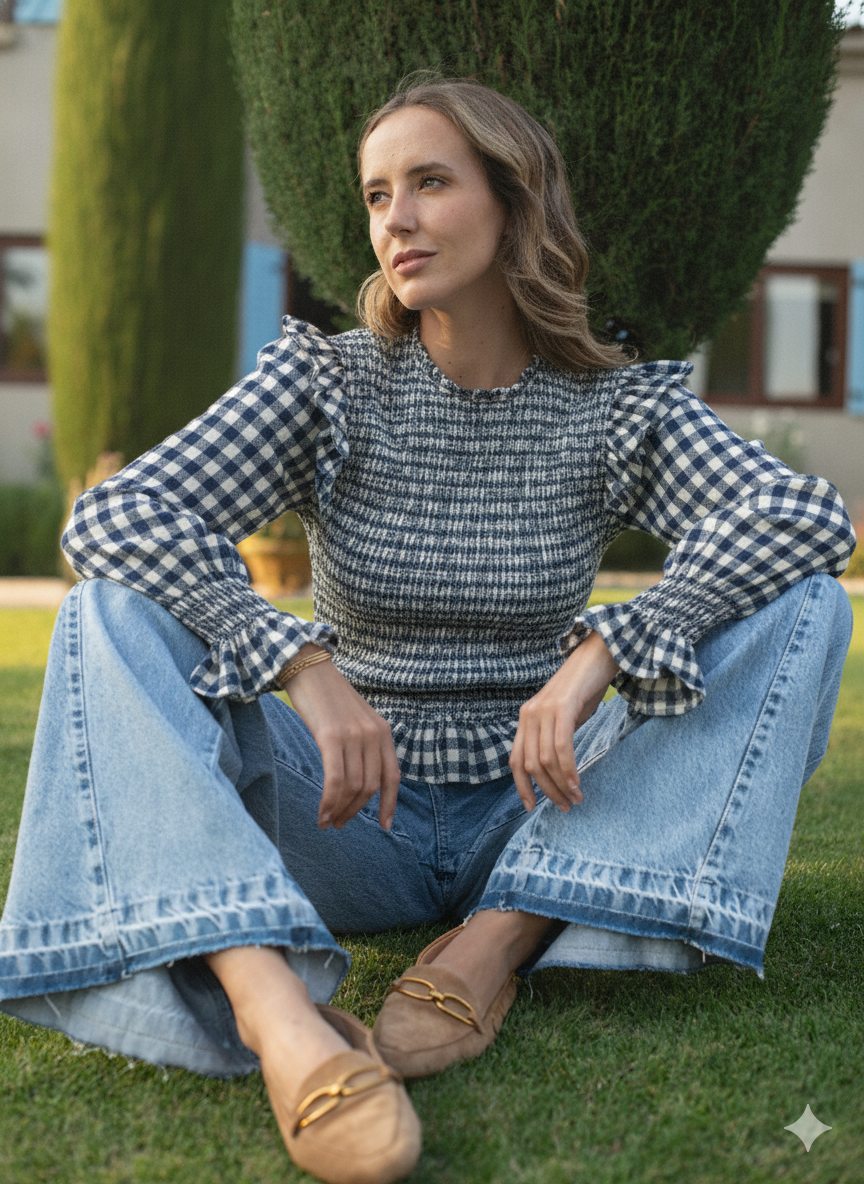 BLUSA VALENCIA CUADRILLE