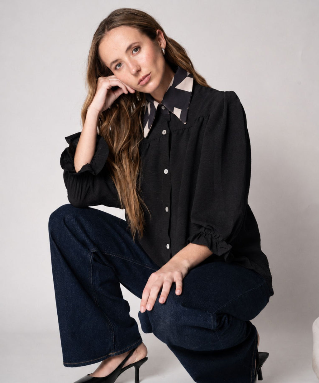 BLUSA TOSCANA NEGRA